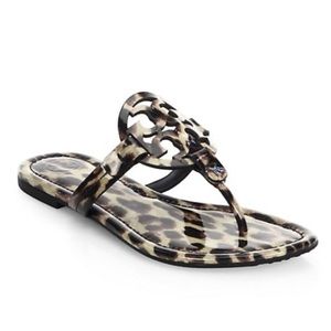 Tory Burch Miller printed patent leather sandal